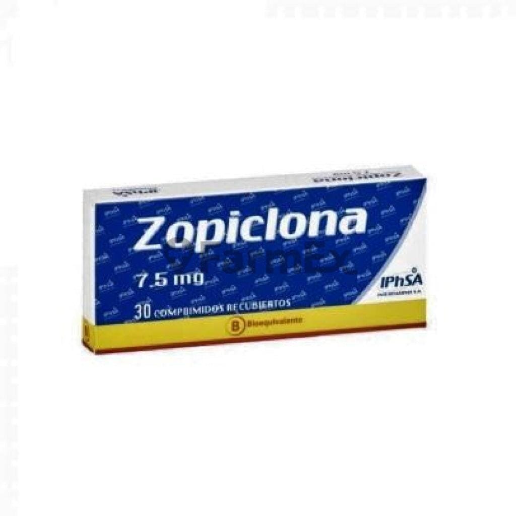 Zopiclona 7,5 mg x 30 comprimidos susc-1 de 4 meses Farmex-Suscripciones-Persistente
